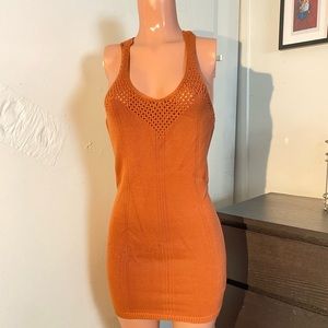 Free people orange medium dress